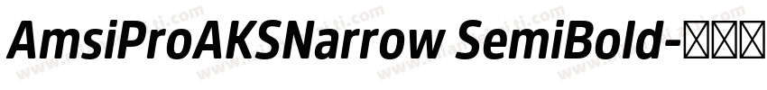 AmsiProAKSNarrow SemiBold字体转换